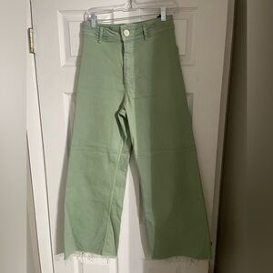 Seafoam green Zara jeans